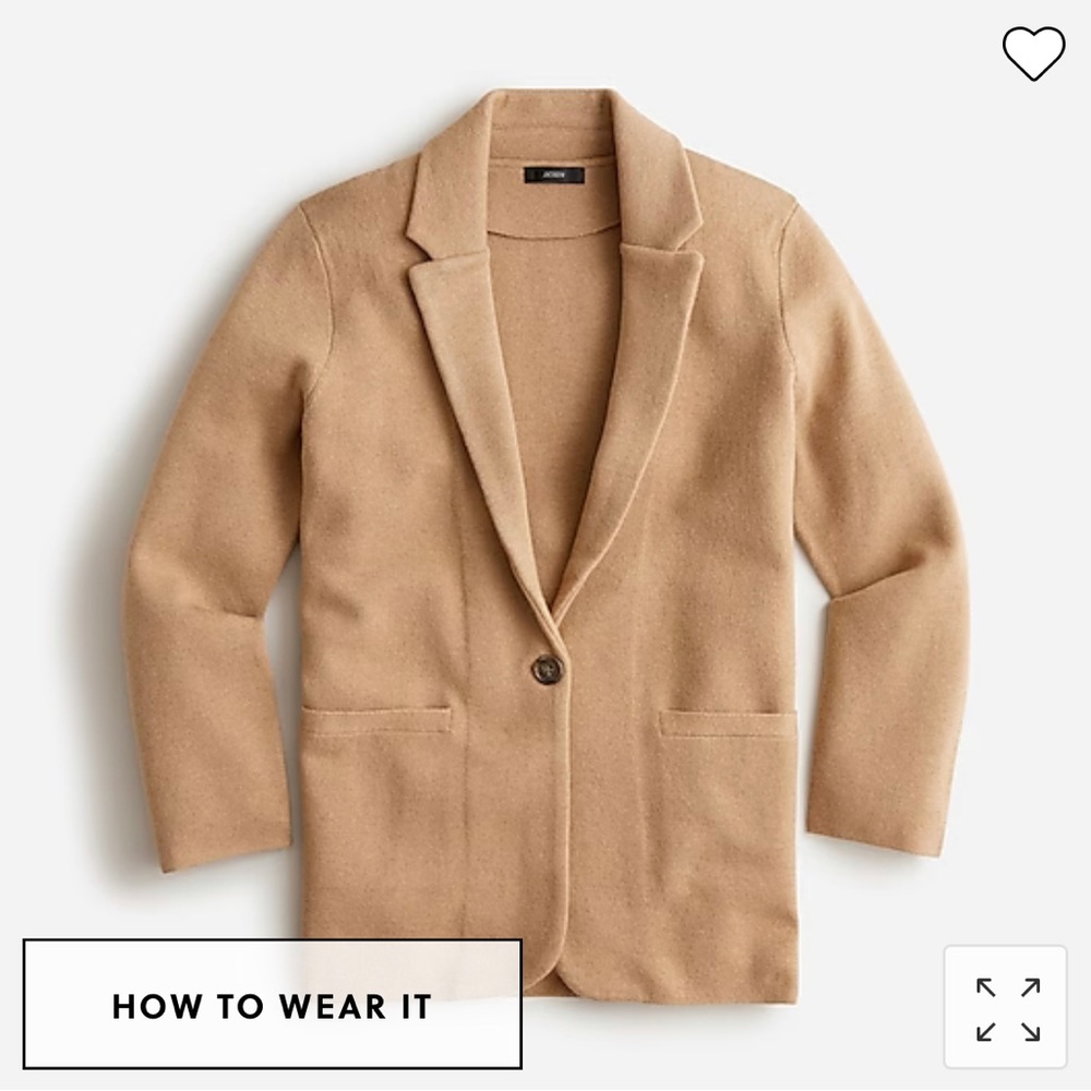 J Crew relaxed sweater-blazer